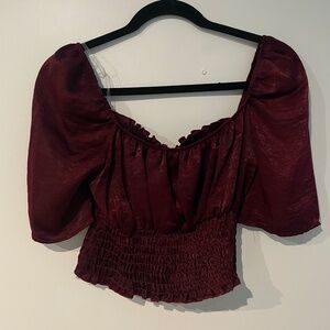 Burgundy Blouse